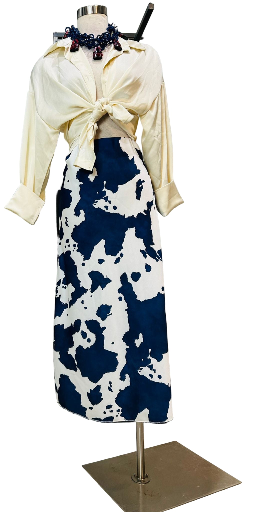 Falda larga Blue Cow - Elegancia y comodidad única