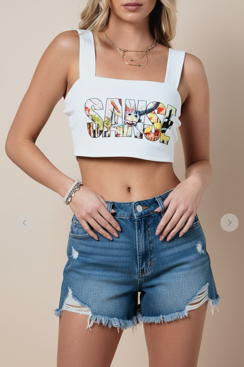 Crop Top Sanse Vejigante - Fiestas San Sebastián PR