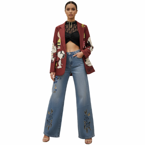 Blazer Bómber Estampado Peanuts