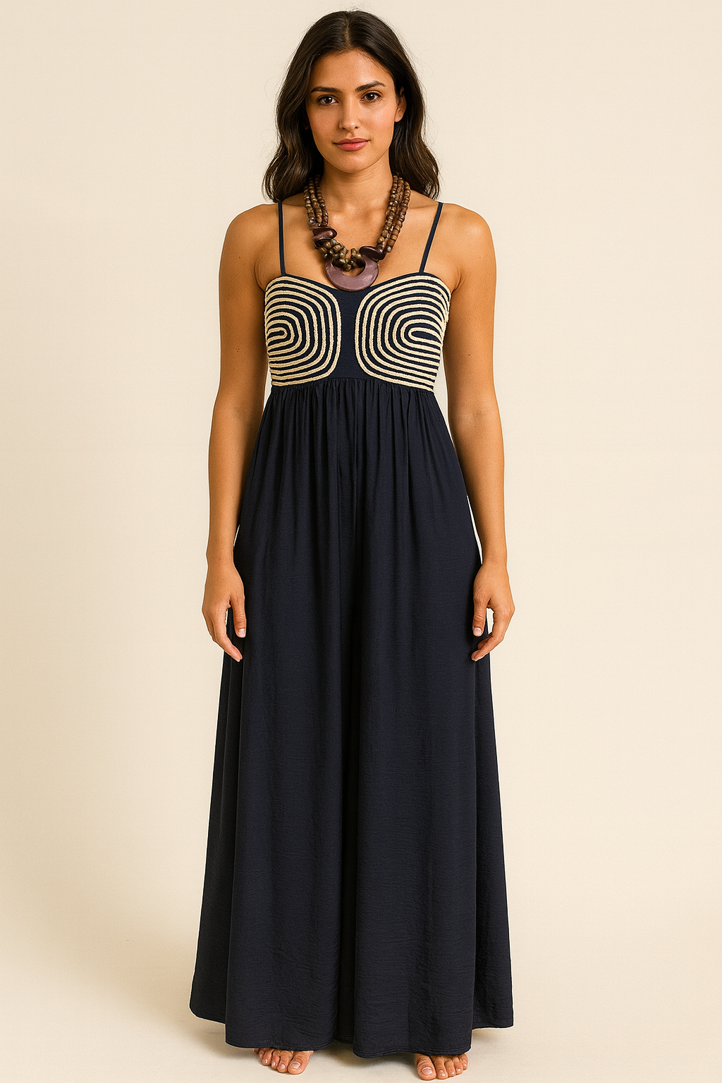 Enterizo Italiano Navy Elegante