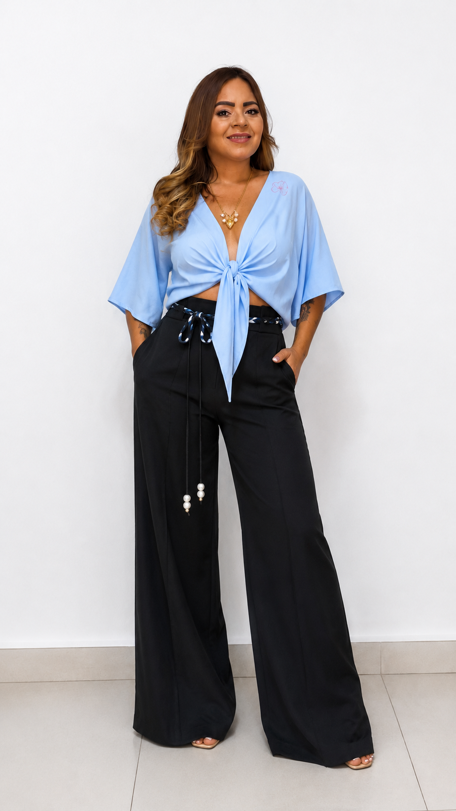 Blue Top Italian One Size