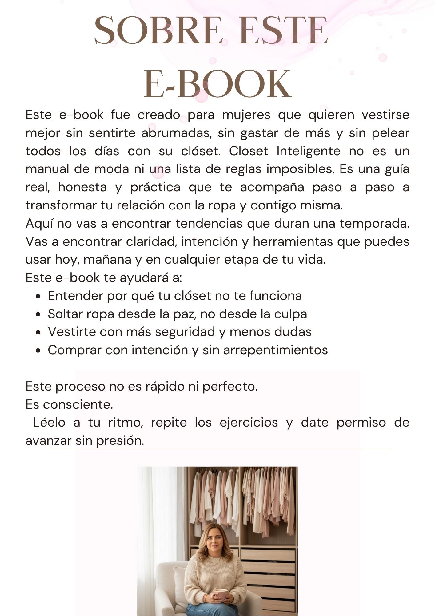 Closet Inteligente – E-book Digital La guía real para dejar de decir “No tengo qué ponerme”