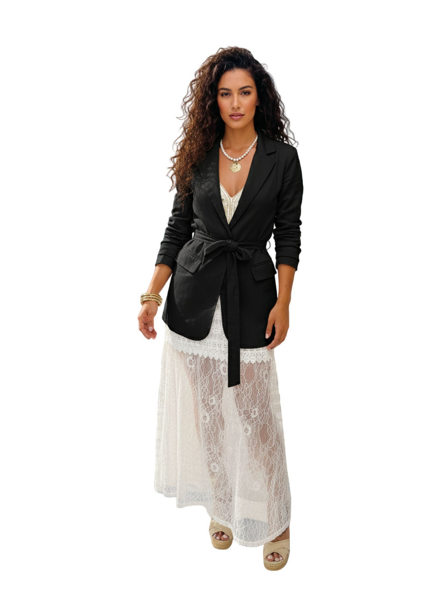 Maxi Falda  Velo de Encaje