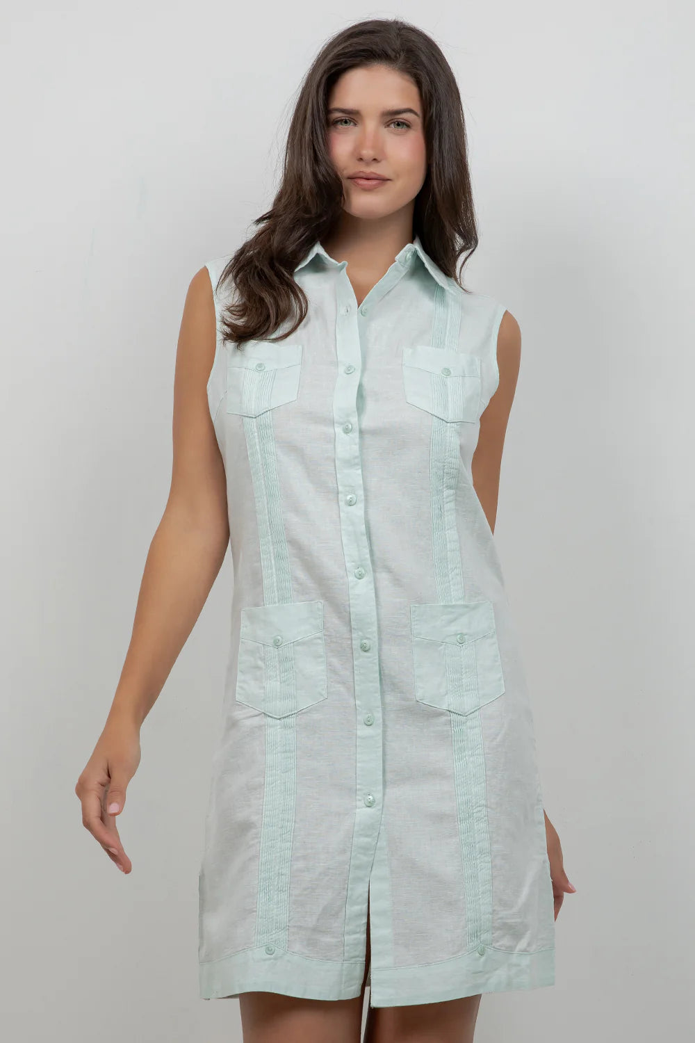 Guayabera Sleeveless Dress