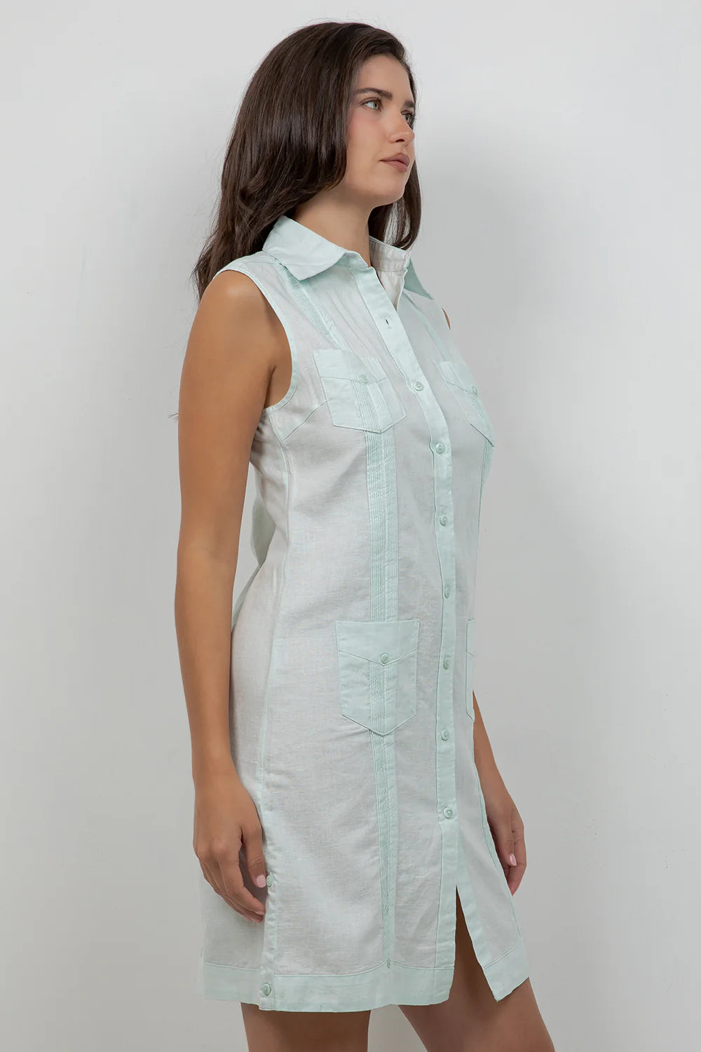 Guayabera Sleeveless Dress