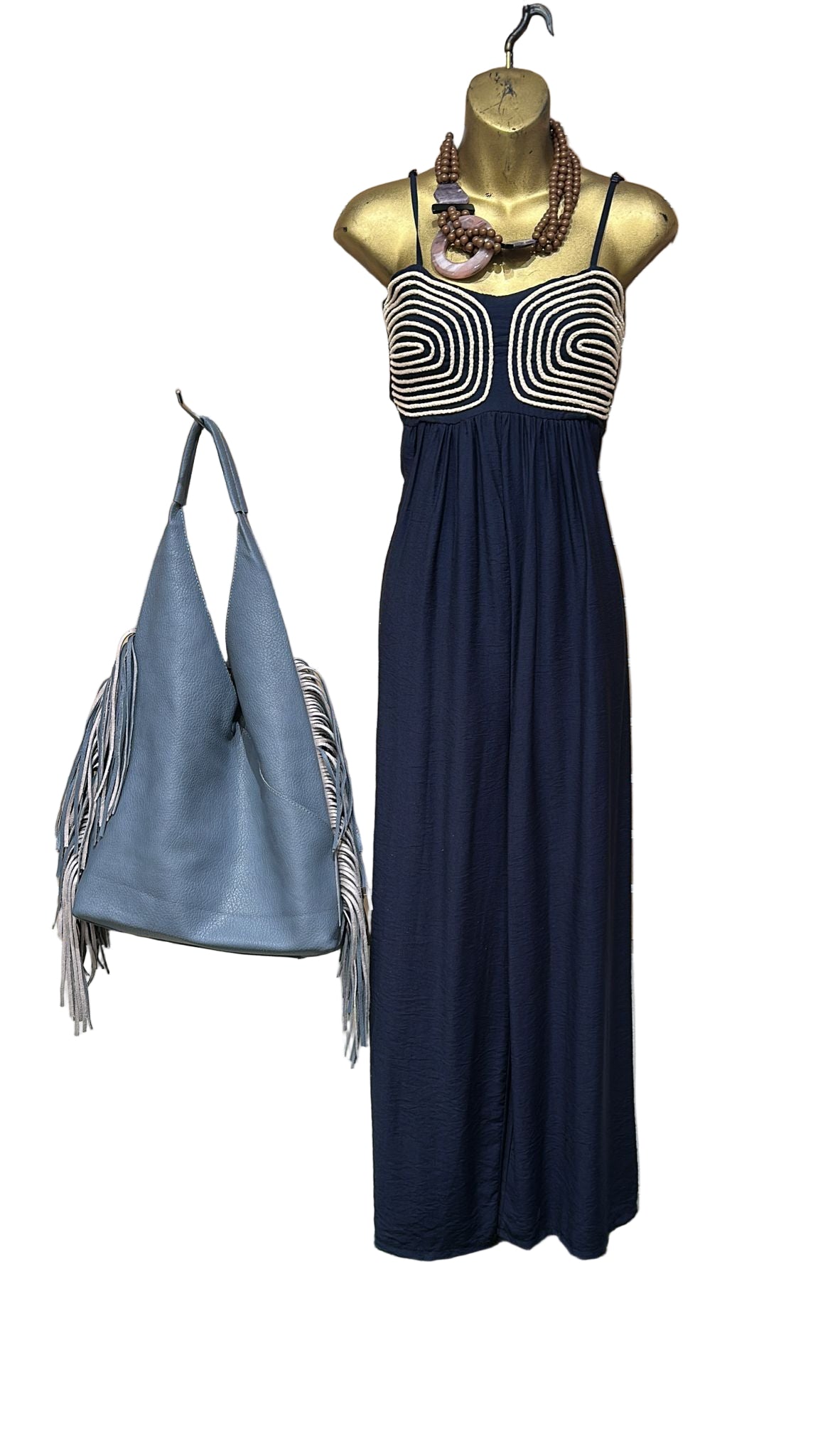 Enterizo Italiano Navy Elegante