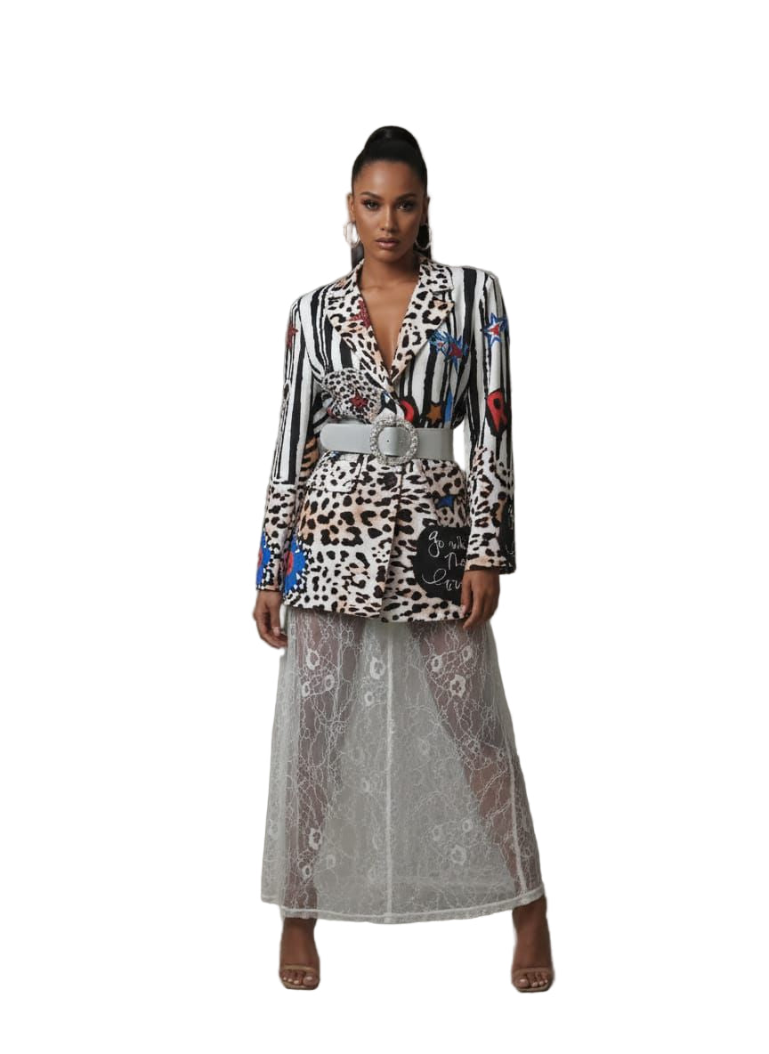 Maxi Falda  Velo de Encaje