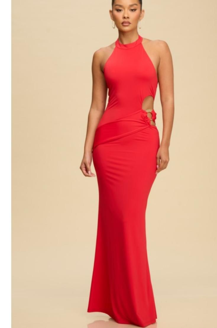 Vestido Maxi de Noche 'Siren' con Halter