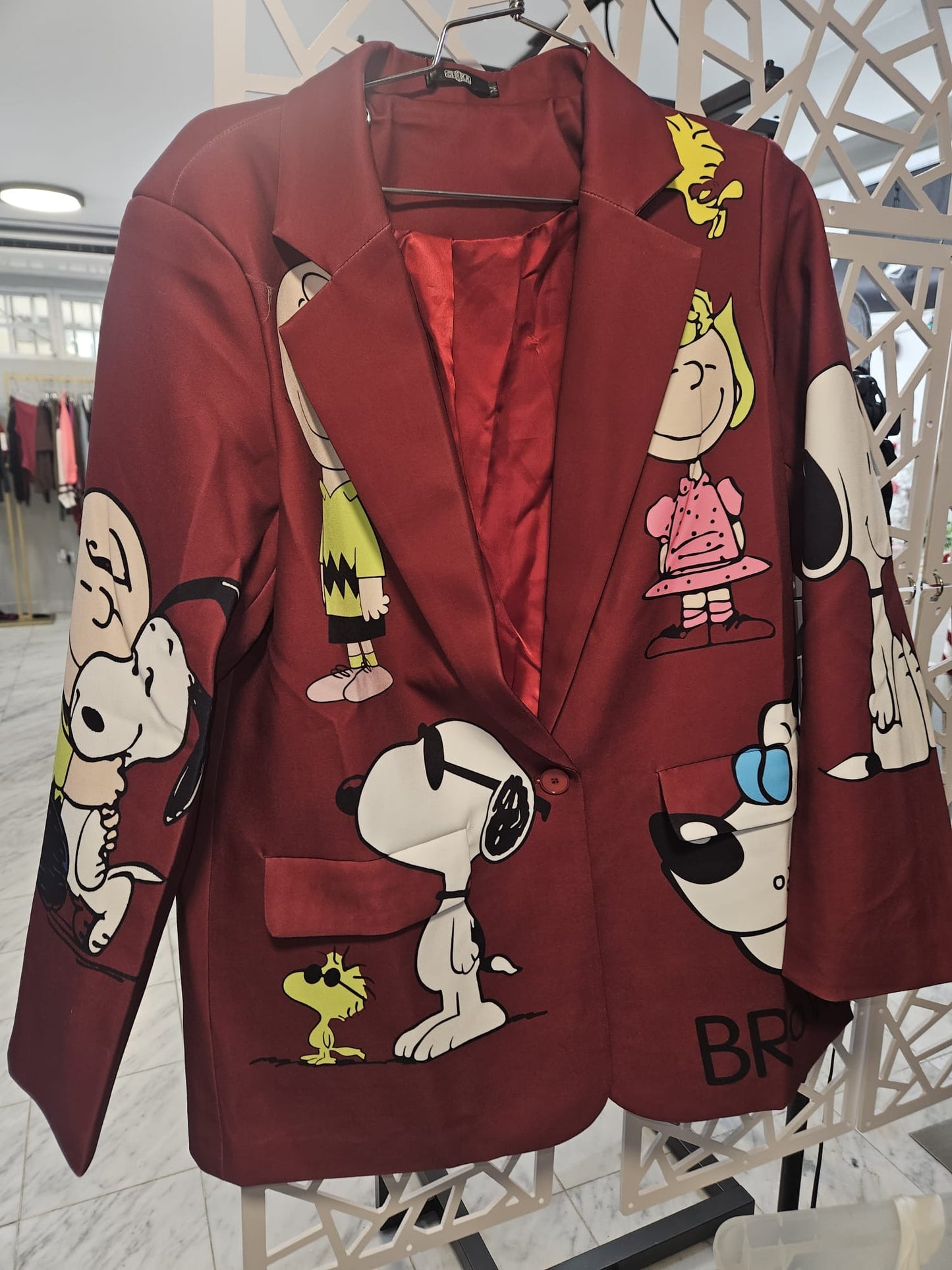 Blazer Bómber Estampado Peanuts