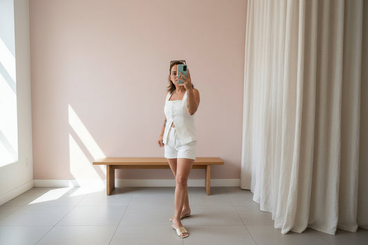 Set OVI 2 Piezas - Chaleco y Short Elegante