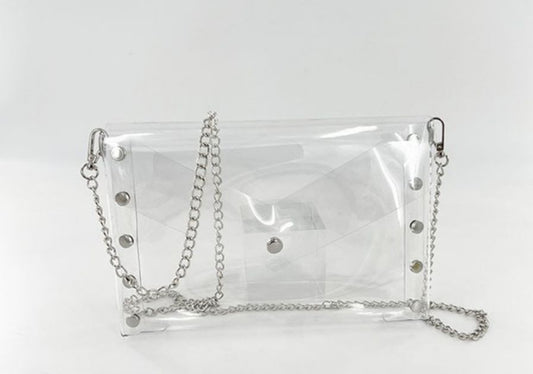 Clear Envelope Cross Body Bag