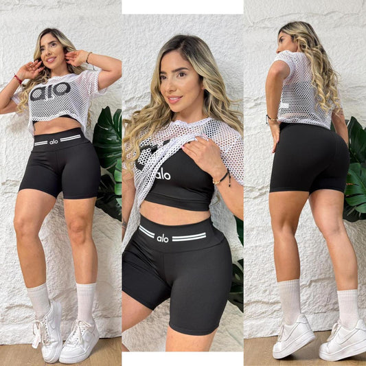 Alo  3 piece short set