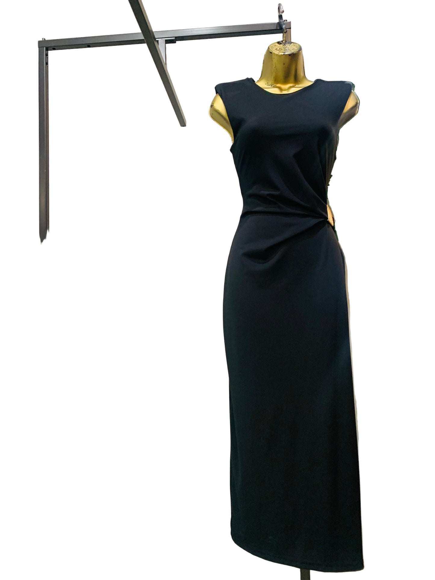 Vestido Largo Italy - Elegante Midi a Maxi con Drapeado